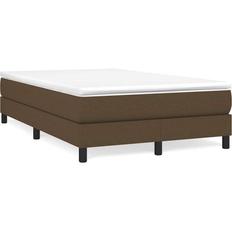 Maison Exclusive - Sommier à lattes de lit avec matelas Marron foncé 120x200 cm (1/5)