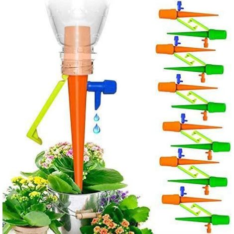 Kit d'irrigation goutte à goutte automatique - 12 goutteurs réglables - Arrosage de jardin (1/4)