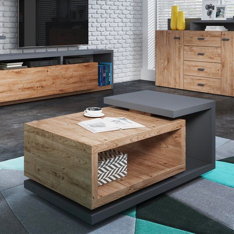 Couchtisch Ilyes Holz und Grau (1/4)