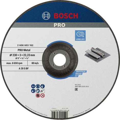 Bosch Accessories 2608603162 2608603162 Trennscheibe gekröpft 230 mm 1 St. Stahl