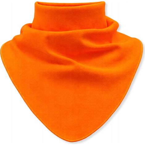 Sciarpa a collo alto per bambini, 100% cotone, 6-12 mesi, primavera/autunno, arancione. (1/5)