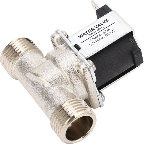 G1/2 Magnetventil Einlass/Auslass Wasserbrunnen 12V DC Magnetventil Normalerweise geschlossen (1/5)