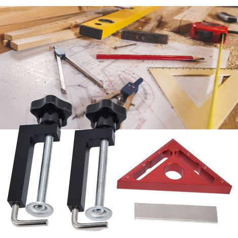 Équerre magnétique pour le travail du bois, bloc de positionnement à 90°, serre-joint d'angle droit, outils de menuiserie (1/5)