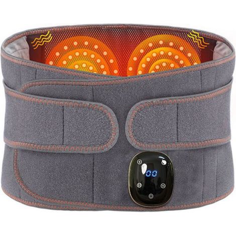 Ceinture Chauffante - 3 Modes Chauffage Et 3 Modes Massage - Batterie Rechargeable 5000 Maha - Tissu Respirant - 102 X 22 Cm - 1 Pièce (1/3)