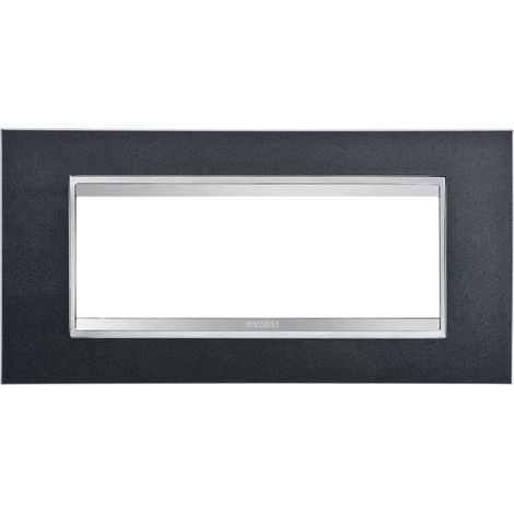 PLAQUE LUX 6P ARDOISE GEWISS GW16206VA (1/2)