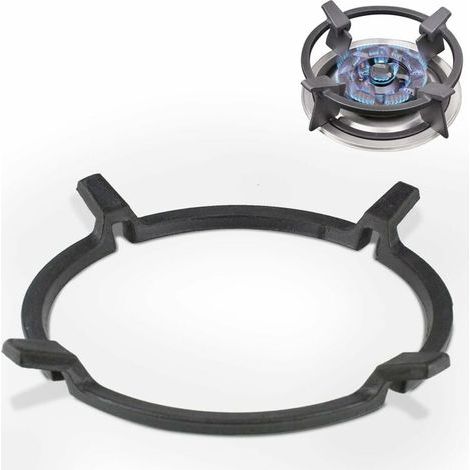 Rotationnel-Support de Poêle à Wok en Fonte Support de Wok Universel Adaptateur Wok Gaz pour Poêle en Fonte Antidérapant Noir, pour Brûleurs,Plaques à Gaz,Cuisinières (1/5)