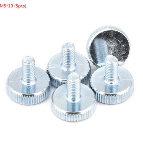 Verzinkte Stahl-Rändelflügelschrauben M5x10 – 5er-Pack (1/5)