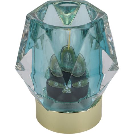 Lampe de Table LED sans fil en verre, fonctionne à piles, rétro, avec minuterie, pour entrée, chambre à coucher, salle de bain. (1/5)