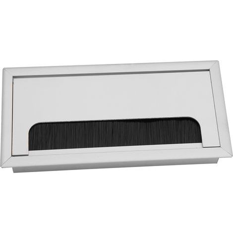 Carré en aluminium bureau ordinateur fil cble rangé sortie Insert trou couvercle supérieur (moyen) (1/5)