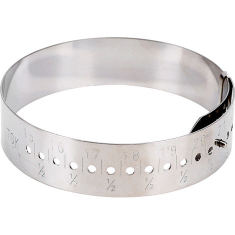 Verstellbares Armband 15-23 cm Edelstahl-Ringgrößenmesser (1/5)