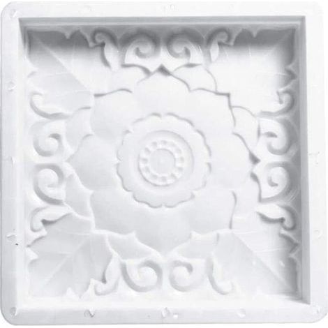 Quadratische Pflasterform, Schritt-für-Schritt-Gartenbetonform, DIY-Steinwegform, Kunststoffbetonform, Pflasterformen, Zementformen für Gehwegpflasterung (1/5)