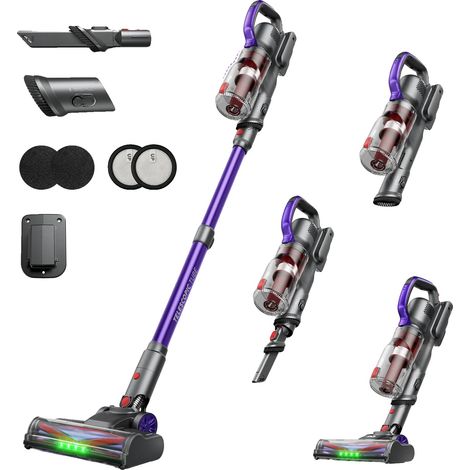 Aspirapolvere senza fili, elevata potenza di aspirazione, lunga durata della batteria, spina UE EV3, UE (1/2)