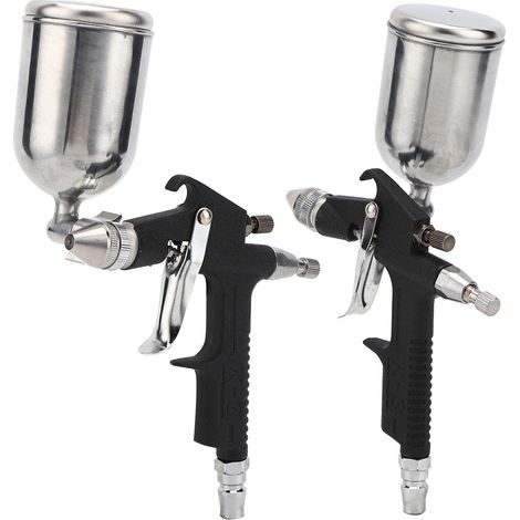 Pistolet à peinture pneumatique, godet supérieur de 0,5 mm, haute atomisation K&3, outil de pulvérisation pour applications automobiles, industrielles, maritimes et travail du bois (1/5)