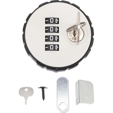 Cadenas Levier de 20mm pour Casier à Combinaison Mécanique 4 Chiffres en Alliage de Zinc Antivol et Antirouille, pour Armoire de Bureau (1/5)