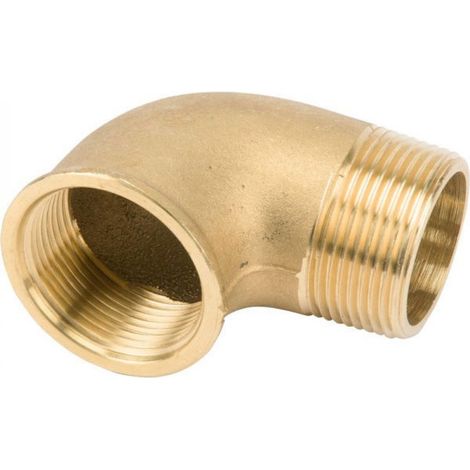 Raccord coudé laiton 2" (mâle et femelle)