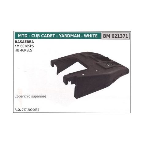 Coperchio Cesto MTD rasaerba tosaerba tagliaerba YM 6018SPS 021371
