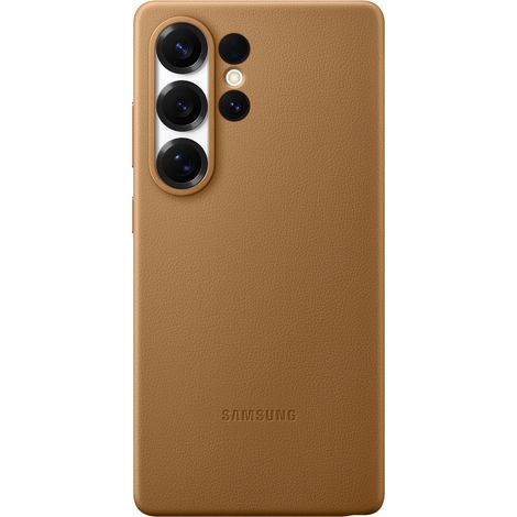 FUNDA CUERO DORADA S25 ULTRA