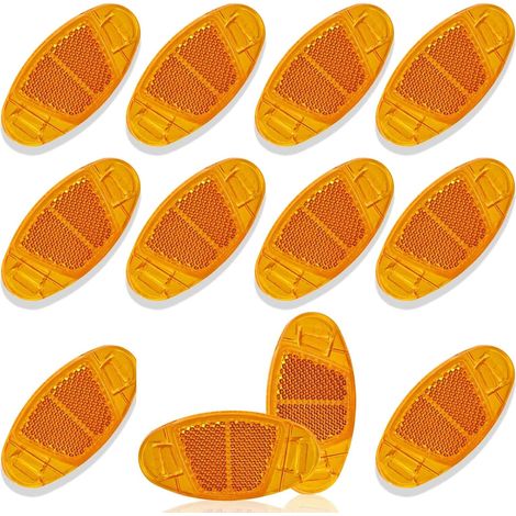 Réflecteurs pour rayons de vélo, lot de 12, réflecteurs pour vélo de route et VTT, accessoire de sécurité pour la conduite de nuit (1/5)
