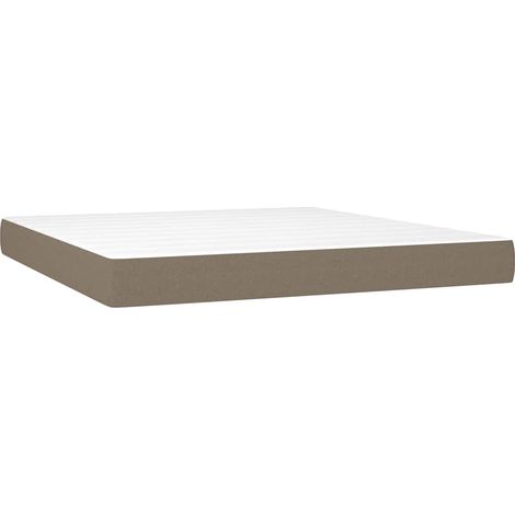 Maison Exclusive - Materasso a Molle Insacchettate Rigidità Media Grigio Tortora 160x200x20 cm (1/5)