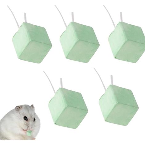 Hamster and Rabbit Chewing Stone Natural Calcium Mineral Stone Chew Toy for Guinea Pig Tooth, Chinchilla and Small Rodents (1/5)