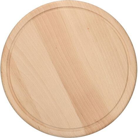 Planche à découper ronde 30 cm – Bois naturel résistant – Pour couper fromage et pain – Facile à nettoyer et à entretenir- (1/5)