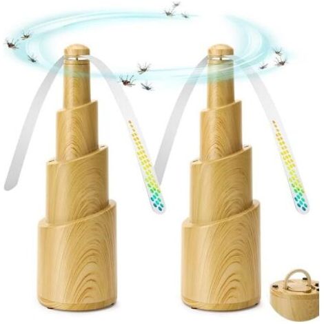 BUNTHAUS PA Ventilateur Anti-Mouche,2 Pièces Repellent Moustique Fans pour éloigner Les Mouches et Les Insectes de la Nourriture pour Maison Dîner, Pique-Nique et Barbecue (1/5)