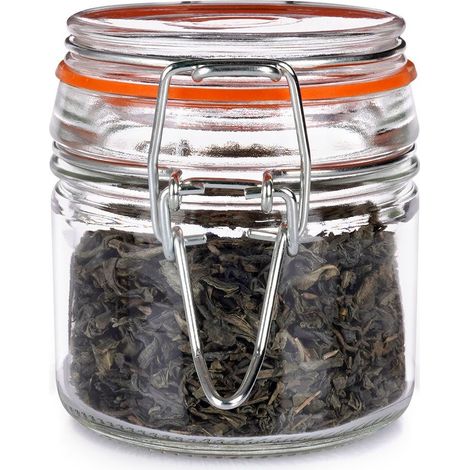 Patentiertes Glas mit Clipverschluss für Gewürze und Marmelade, 100 ml