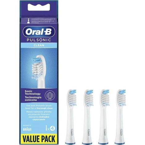 Oral-B - Ersatzköpfe Pulsonic Clean, weiß, 4 Stück 4210201299851