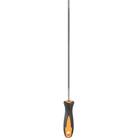 Lime d'affûtage ronde de 3,2 mm avec poignée en plastique pour tronçonneuse d'affûtage et meulage Gris (1/5)