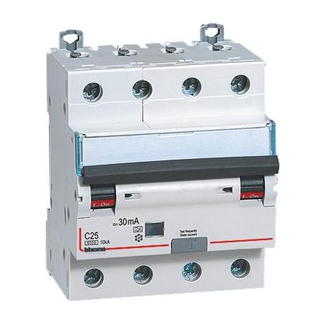 Interruttore Magnetotermico A 4P 25A 6Ka 30Ma (Bticino Cod. Gn8843A25)