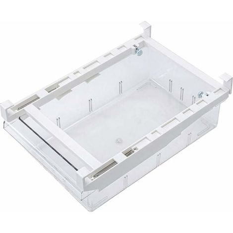 VURAHOME - Tiroir pour refrigerateur, support rétractable d'étagère de réfrigérateur avec la partition, adapté pour la partition de réfrigérateur de 30-44 cm Une grille (1/5)