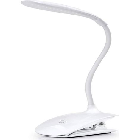 Lampe de bureau pince LED commande tactile lampe de chevet et de table pour la lecture Label (1/4)