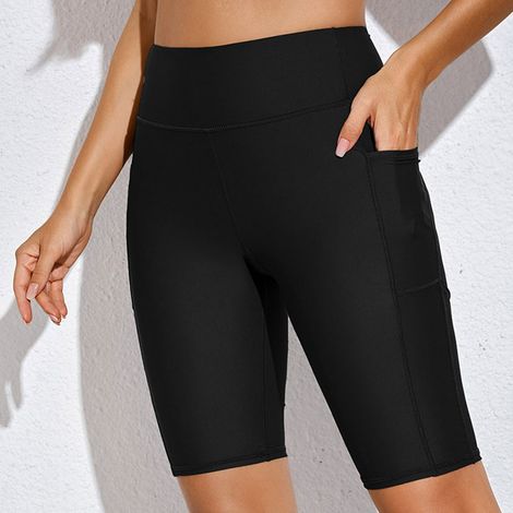 Short de plongée femme anti-frottement, léger, doux et hypoallergénique, idéal pour le surf, noir, taille S (1/4)