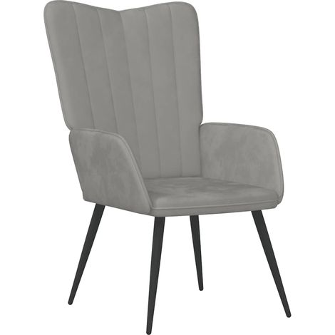 Maison Exclusive - Relaxsessel Hellgrau Samt