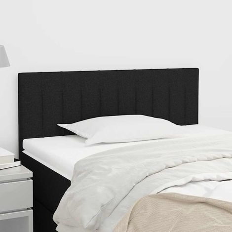 Tête de lit Noir 100x5x78/88 cm Tissu (1/5)