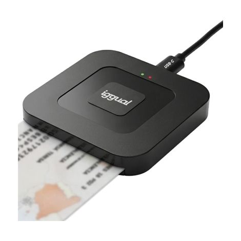 iggual Lector DNI SIP tarjetas ID USB-A / tipo C