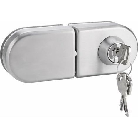 Serrure de Porte Sécurité anti-vol de porte en verre Verrou d'acier inoxydable de 1012mm avec des clés Ouvrez/fermez l'utilisation de salle de bains de bureau d'hôtel de maison (1/5)