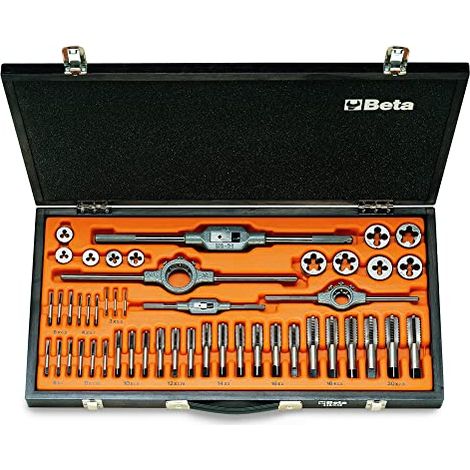 Assortimento maschi e filiere acciaio al cromo passo grosso beta 446/c48 - 48 (1/4)