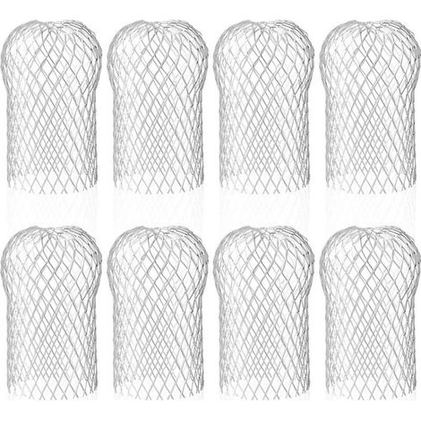 Set mit 8 Aluminium-Dachrinnenfiltern – Schutz vor Schmutz – Maße: 8,8 x 14,5 cm – Wiederverwendbar und langlebig (1/4)