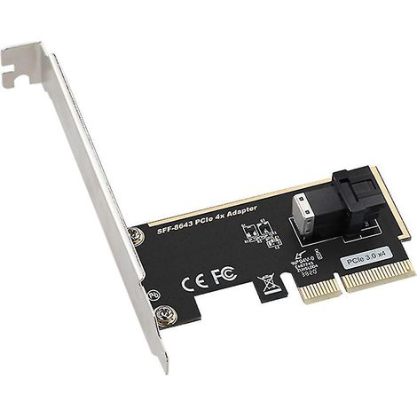 PCIe 3.0 4x/8x SFF 8643 auf 2x U.2 Adapterkarte für NVMe SSD-Konverter (1/4)