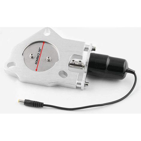 Système d'échappement avec télécommande électrique 63 mm – Valve d'échappement universelle – Son profond et débit fluide des gaz