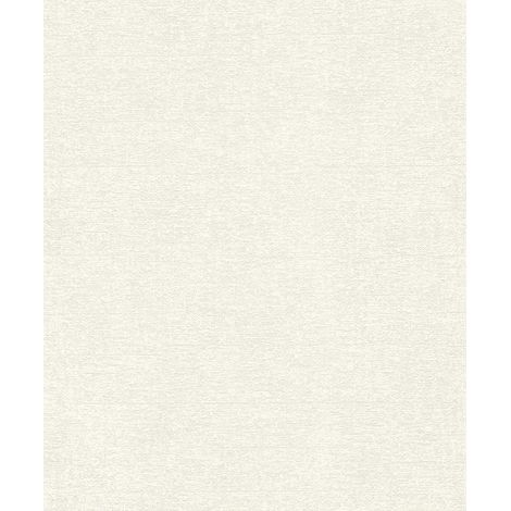 Rasch Vliestapete Uni weiß offwhite 10,05 x 0,53 m