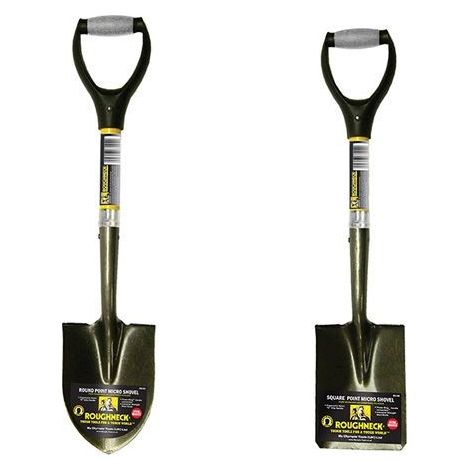 Roughneck Micro Shovel Spade Square & Round Head 27"" 68-006 68-004 68-005
