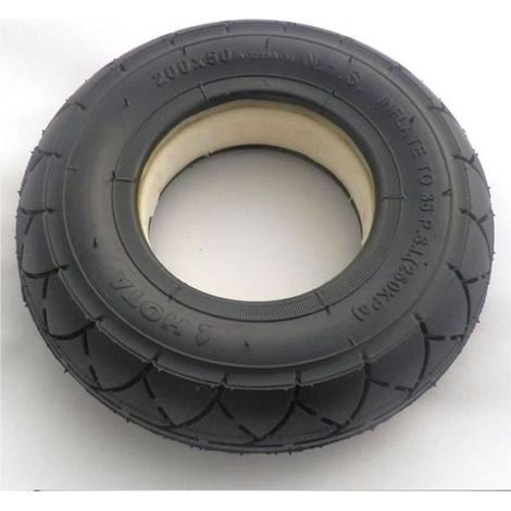 Pneu de roue solide Tubeless 200x50 (8"x 2") - FOLAYA - Compatible avec RAZOR SCOOTER E100 E200 E150 E175 (1/2)