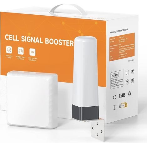 Amplificateur 5G 4G LTE 3G GSM pour Bande 1,3,7,8,20, Amplificateur Reseau Mobile pour Maison, Bureau et Les Zones à Très Faible Signal, Compatible avec Orange SFR Bouygues Telecom Free (1/5)