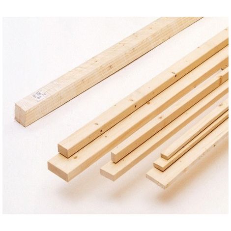 Listelli in abete piallato - lunghezza cm 200 - pacchetto / 15 x 60 mm -  5 pz. (1/4)