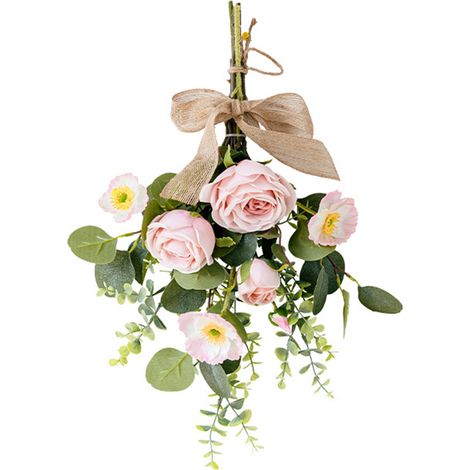 Bouquet artificiel de roses pour décoration murale de mariage