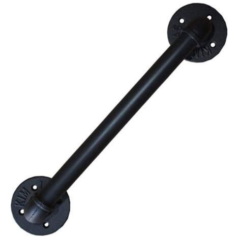 Rambarde d'escalier, conception en tubes de fer forgé, garde-corps de sécurité pour la maison, convient aux personnes âgées et aux enfants, convient à une utilisation intérieure et extérieure, 60 cm. (1/4)