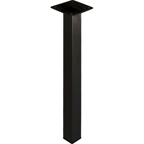 ELEMENT SYSTEM- PIEDE QUADRO NERO 25X25H 100 MM