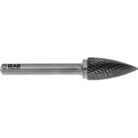 Fresa Rotativa Metal Duro Tipo G Ojiva - 9254 - 03,00X03,00 mm Dent.6 IZAR (1/4)